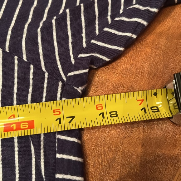 Like new Chris & Carol navy/ white striped hooded top - Picture 8 of 12
